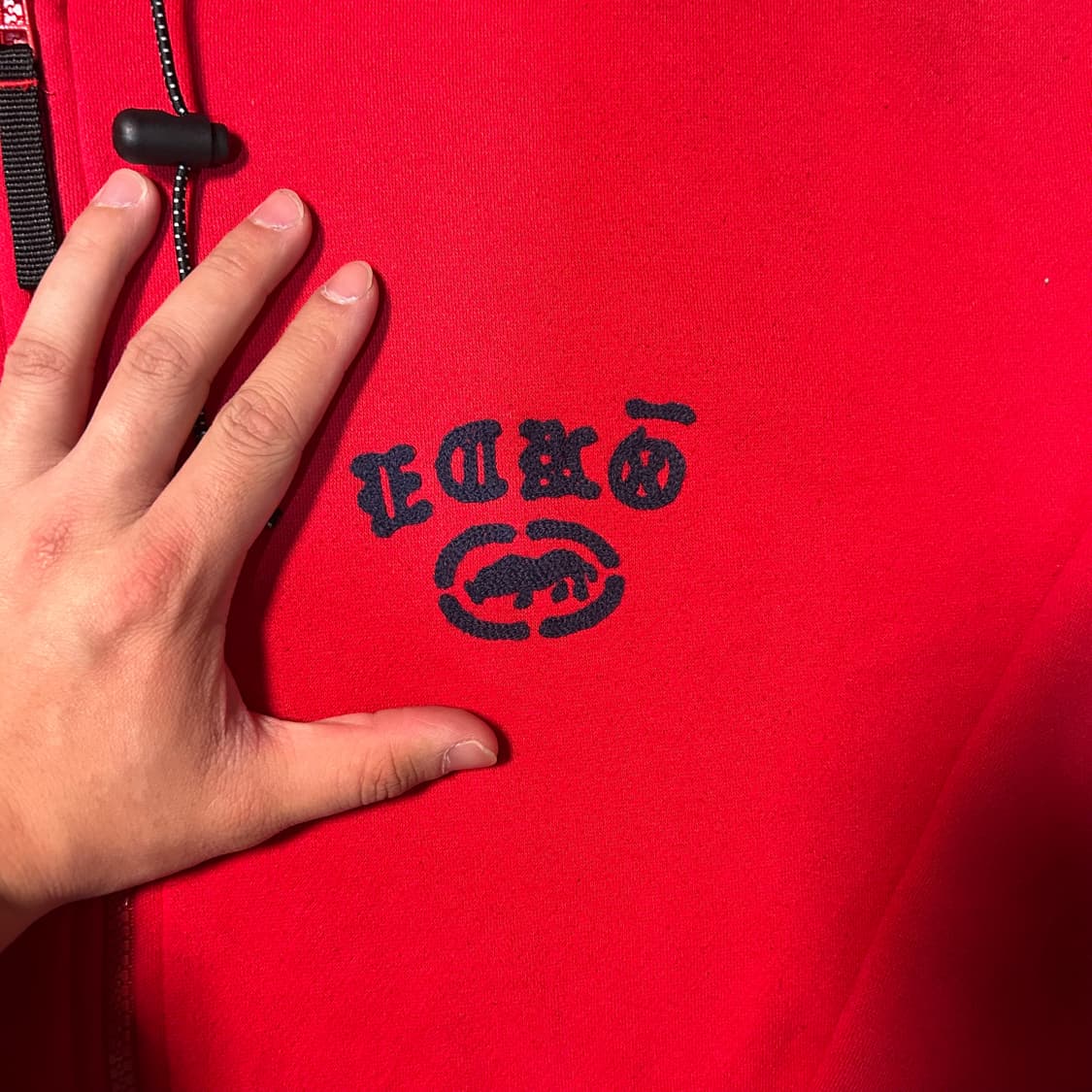 [2XL] 에코 언리미티드 오버핏 레드 후드집업 상품이미지3