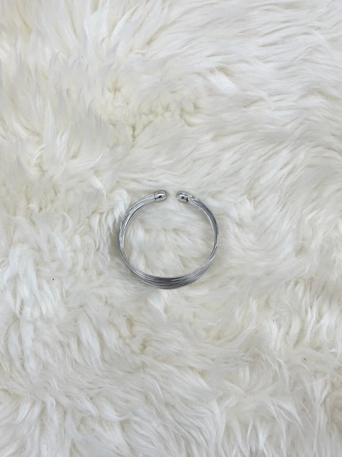 실버 레이어드 뱅글 팔찌 상품이미지3