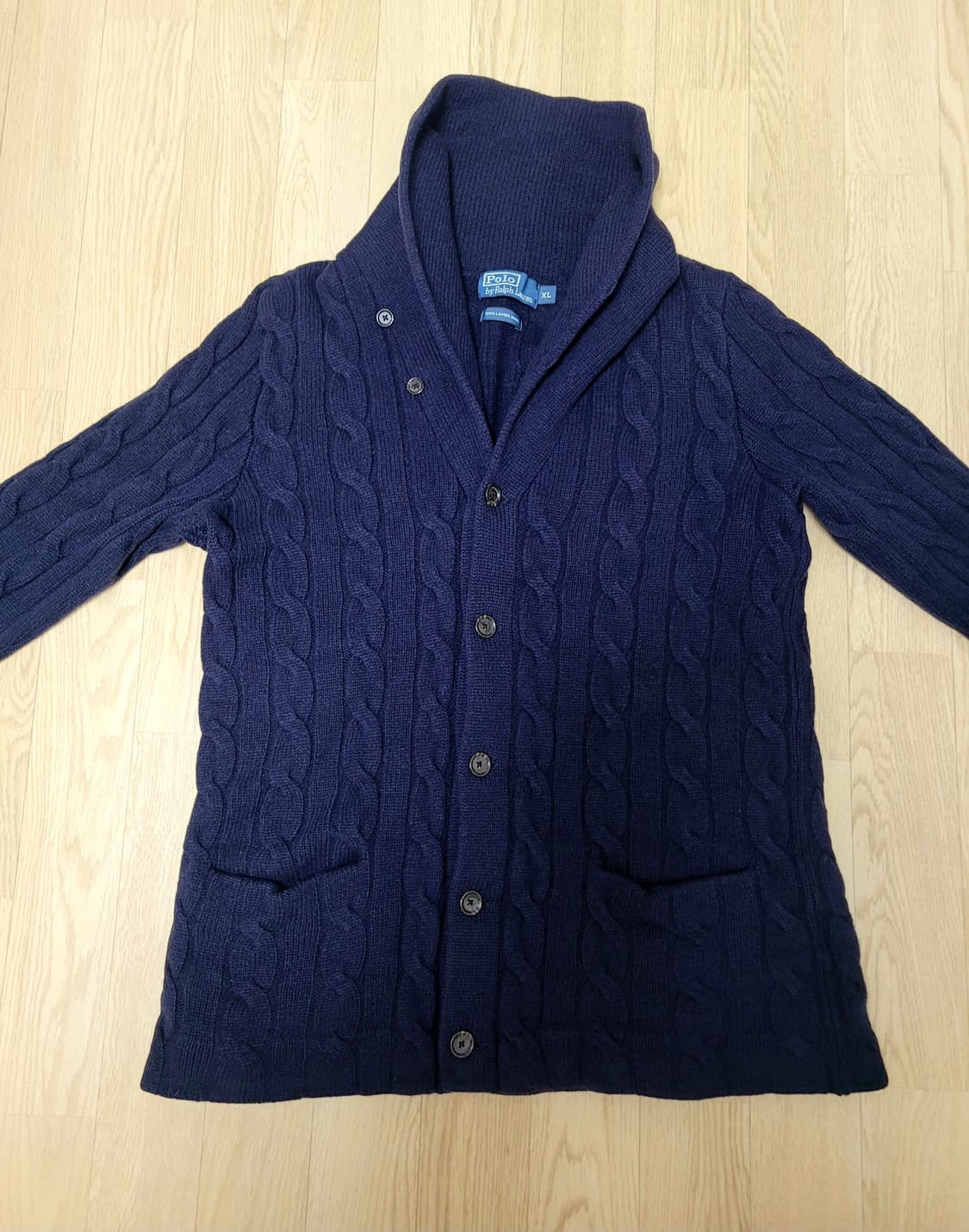 [100]폴로 랄프로렌 램스울 숄 카라넥 가디건 상품이미지1