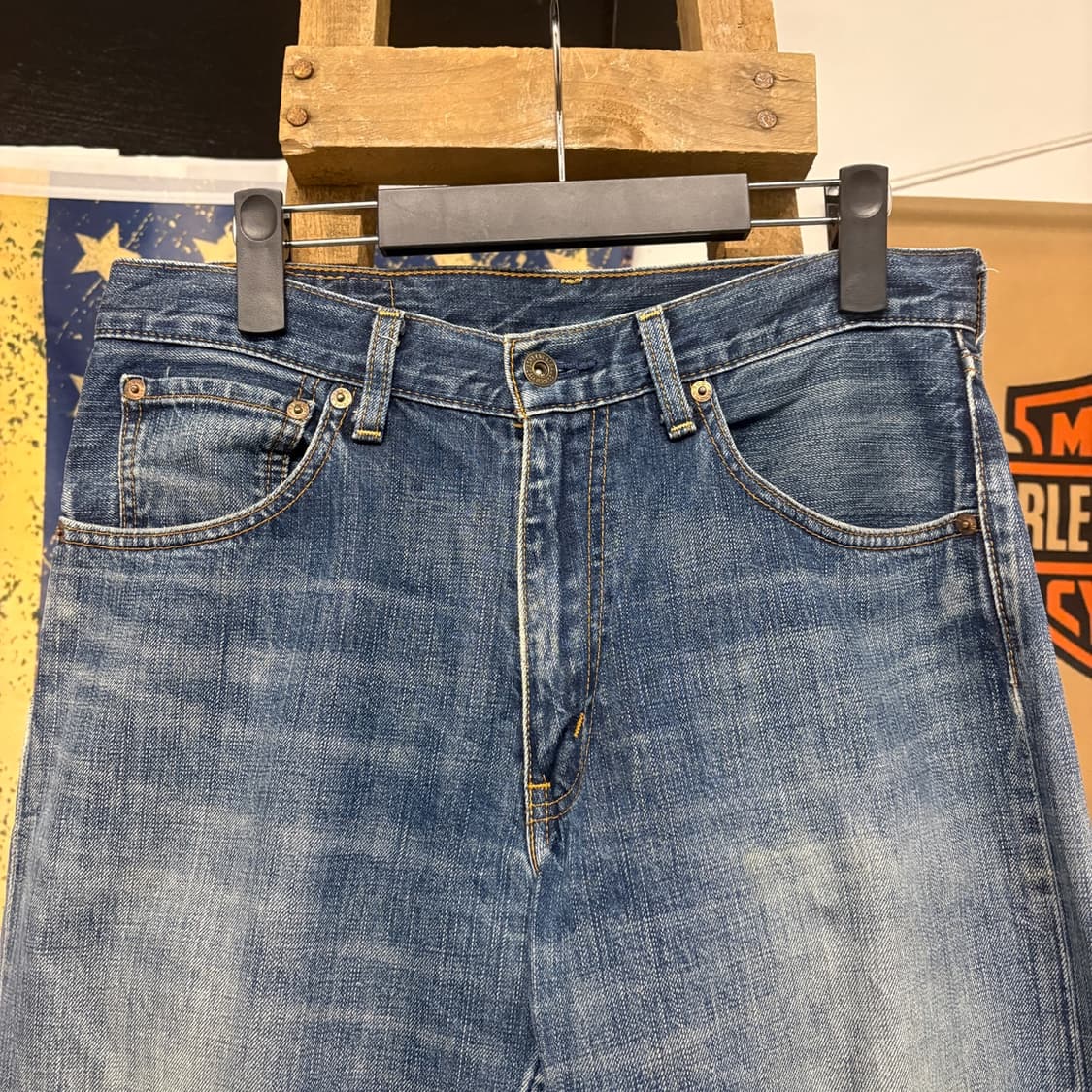 00s 리바이스503 재팬라인 빈티지 워싱 스트레이트 데님 팬츠 N85 상품이미지3