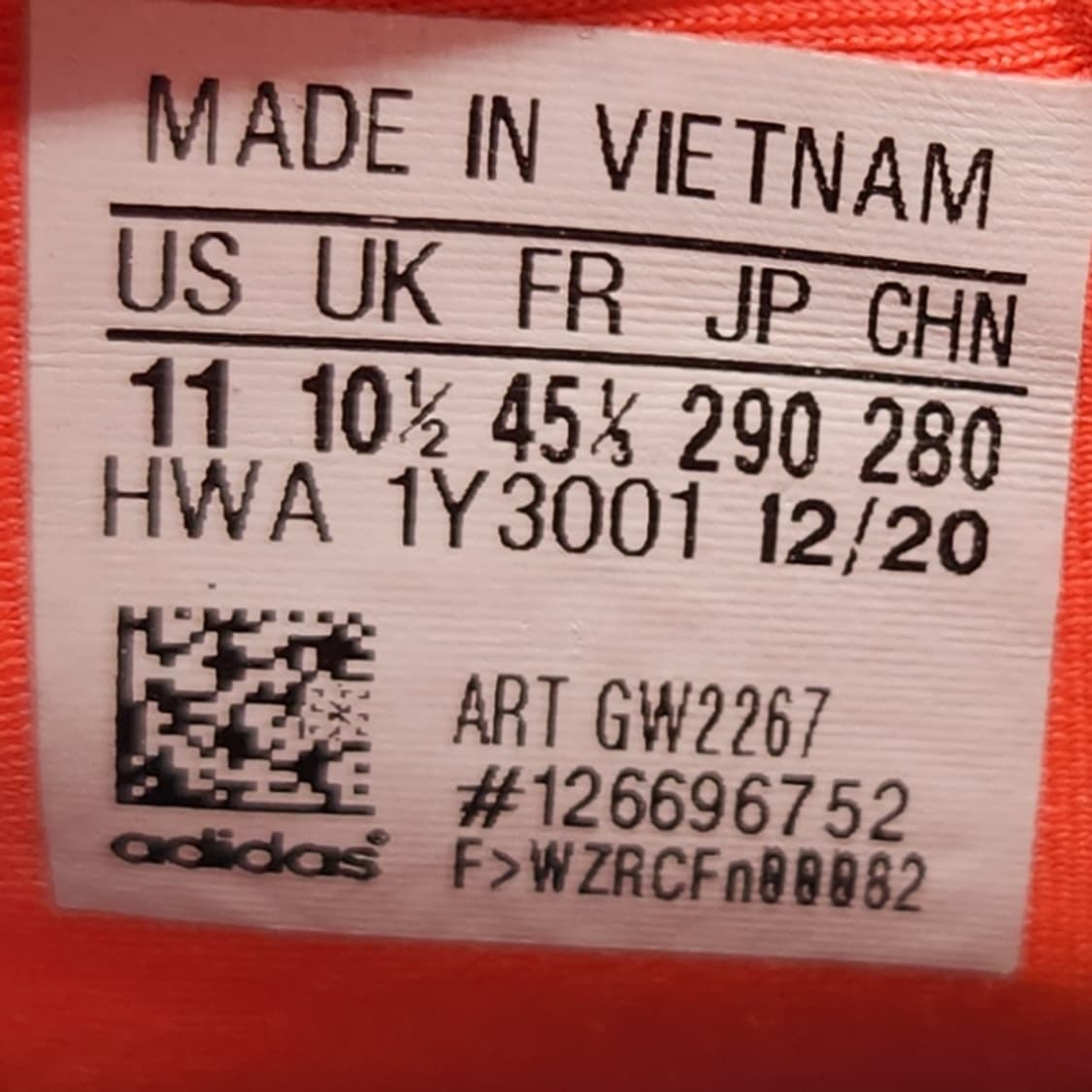 oo 아디다스 알파바운스  블랙 오런지 운동화290 상품이미지6