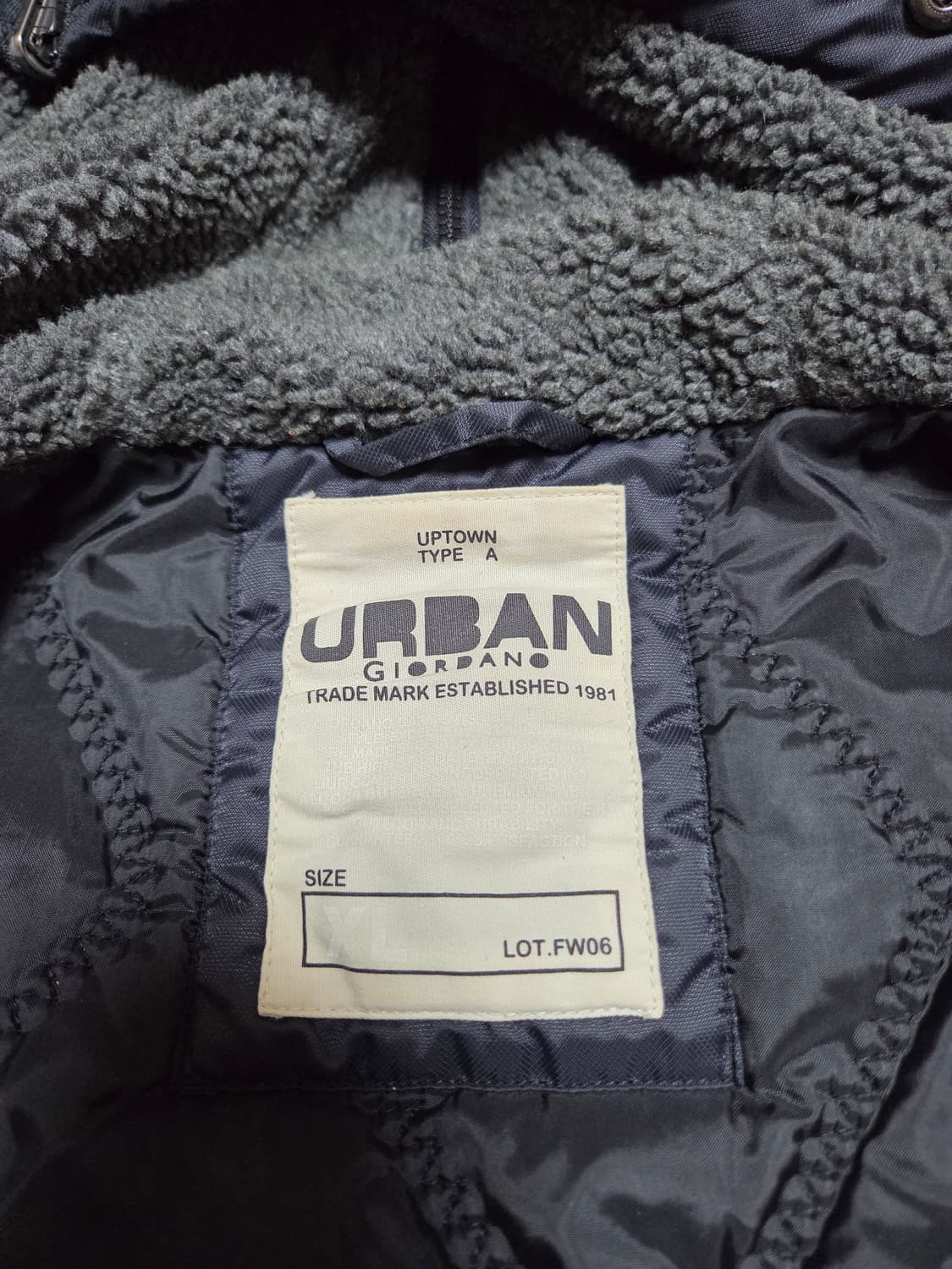 어반지오다노 후드 MA-1 105 사이즈점퍼 상품이미지8