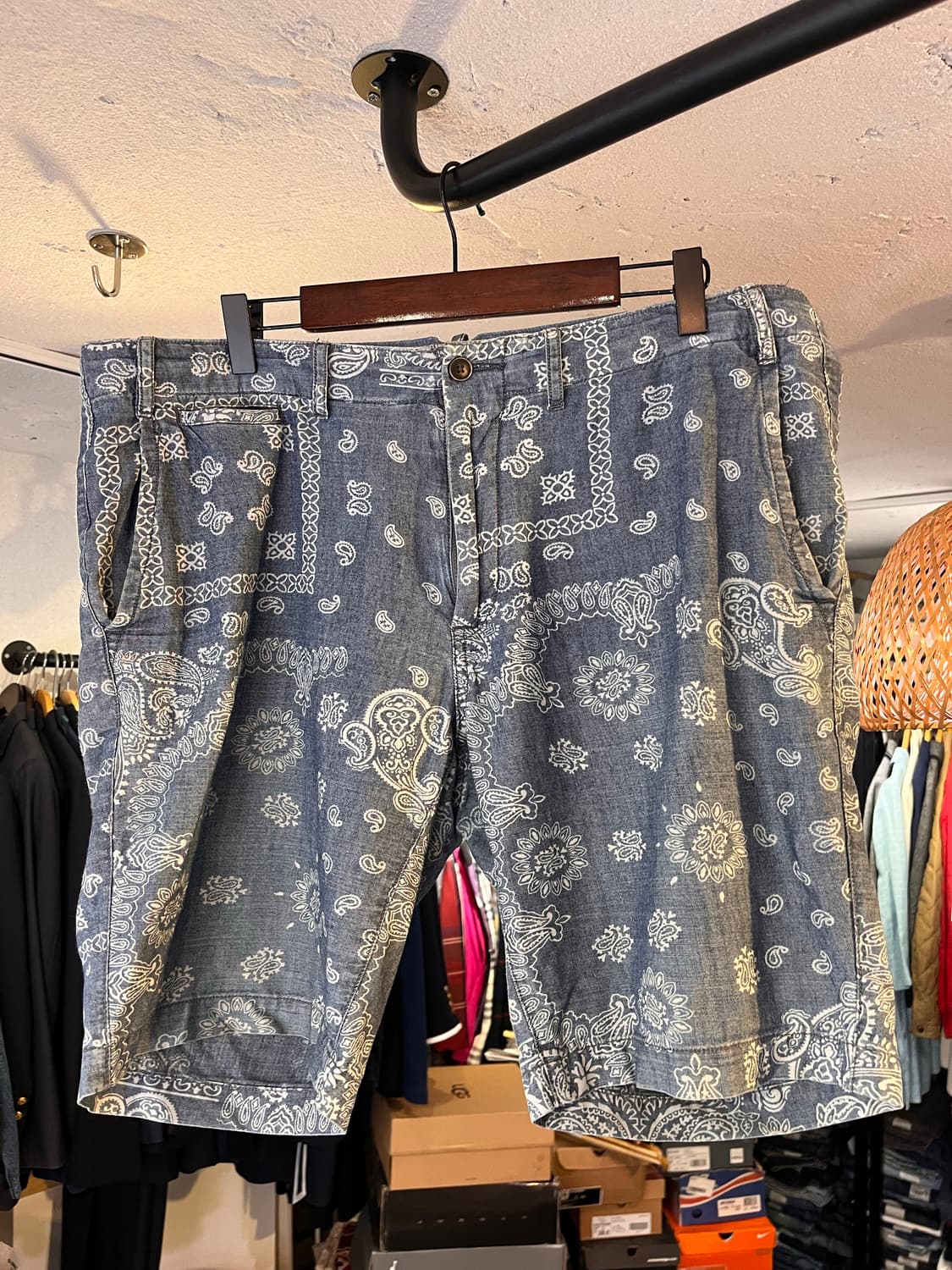 폴로 랄프로렌 페이즐리 코튼 쇼츠 34 상품이미지1