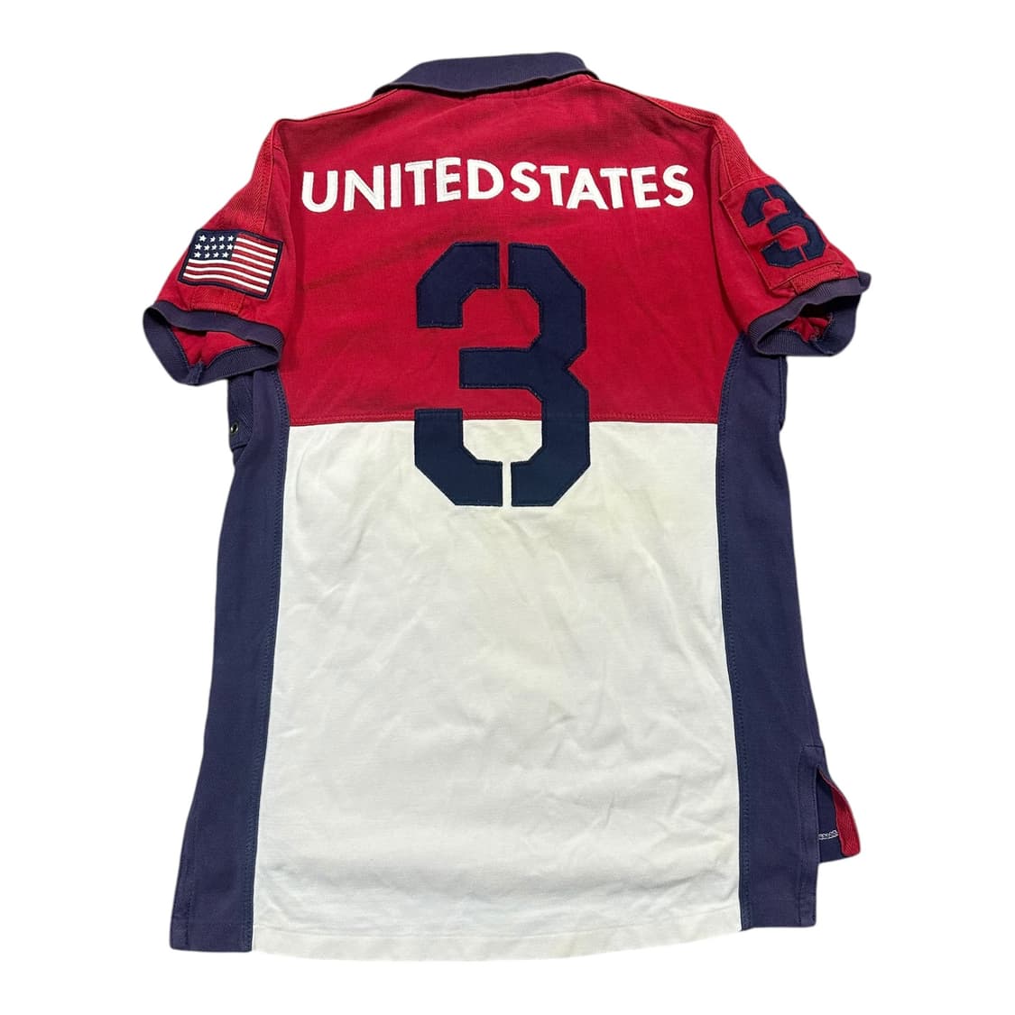 ✨ (바배) 폴로 랄프로렌 성조기 레이싱 한정판 커스텀핏 카라 반팔티  상품이미지3