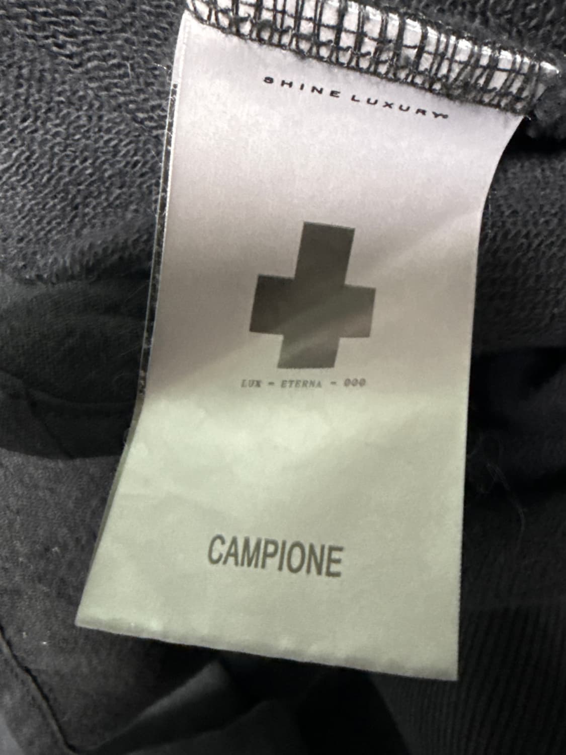 샤인 럭셔리 보조마네 인서티드 지퍼 후드 기모 티셔츠 상품이미지8