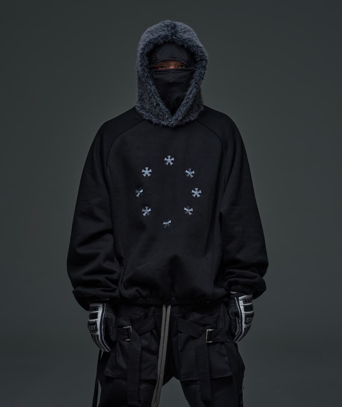 wapworks w107 그레이 퍼 후드 상품이미지1