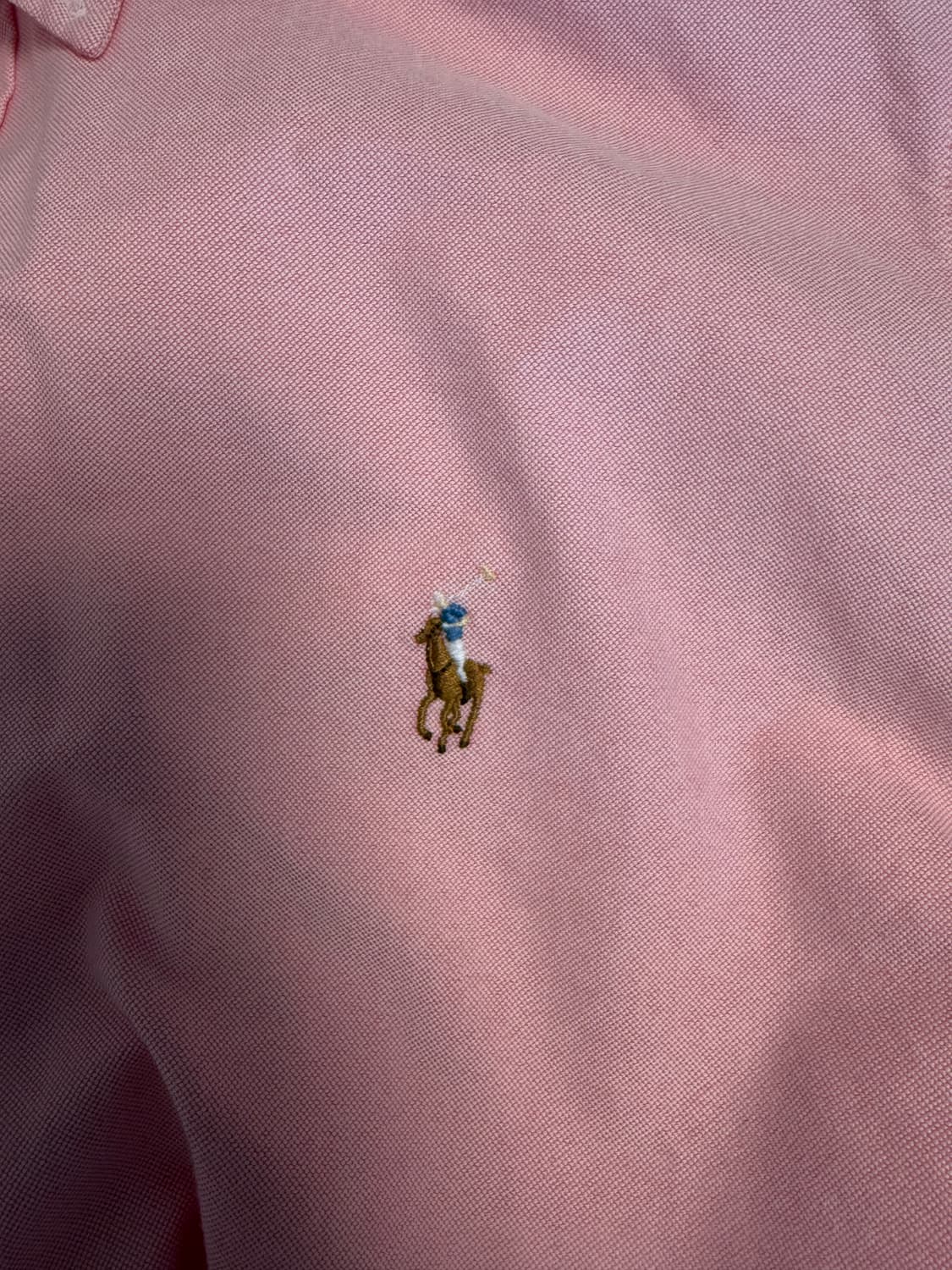 새상품 폴로 랄프로렌 남성 옥스포드 셔츠 핑크 m 상품이미지4