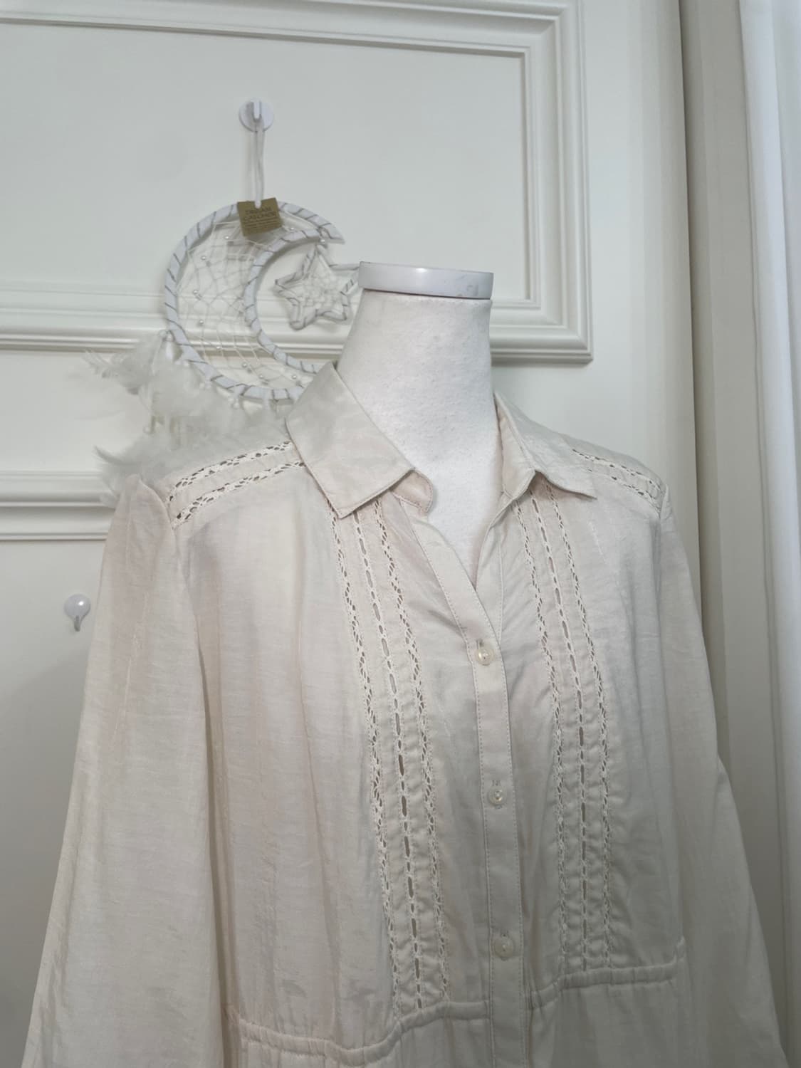 beigeivory lace mori cotton collar opc 상품이미지6