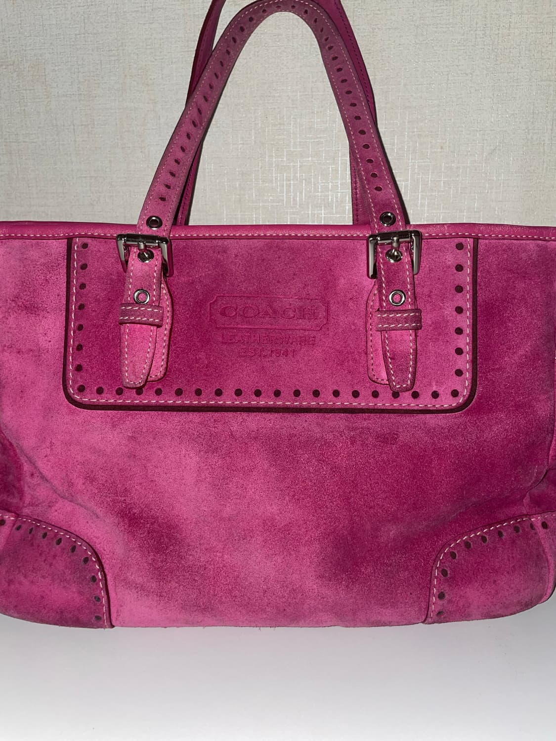 코치 스퀘어 핑크 숄더백 상품이미지3