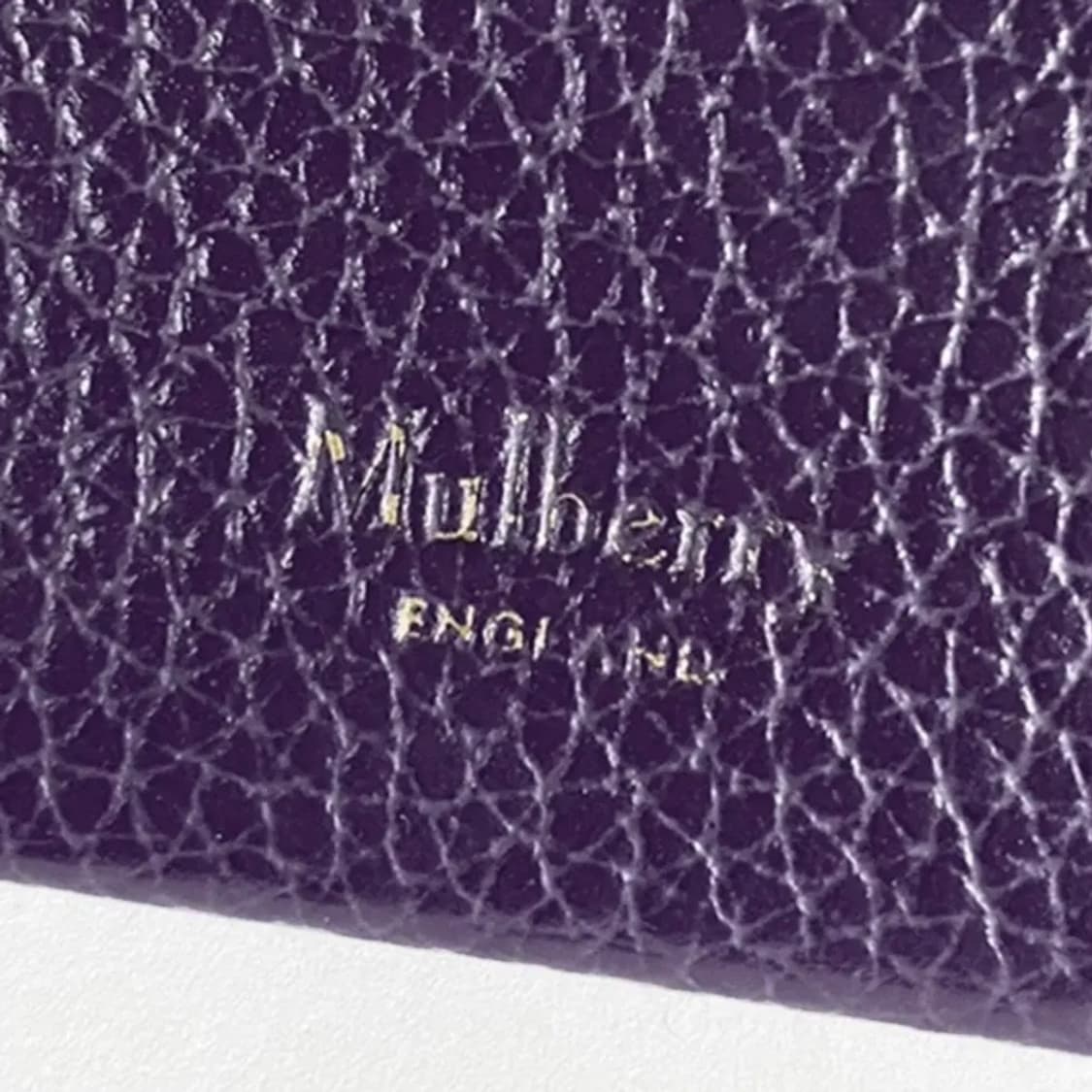 [정품] MULBERRY 멀버리 바이올렛컬러 송아지가죽 카드지갑만실사용 상품이미지5
