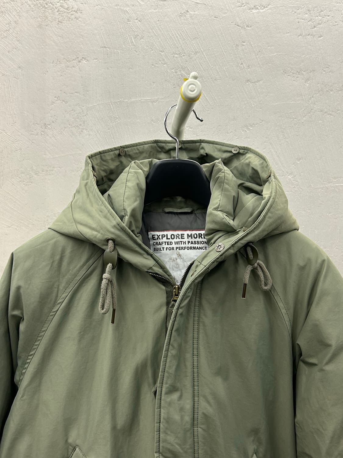 Jeep 지프 카키색 후드 야상 점퍼 상품이미지5