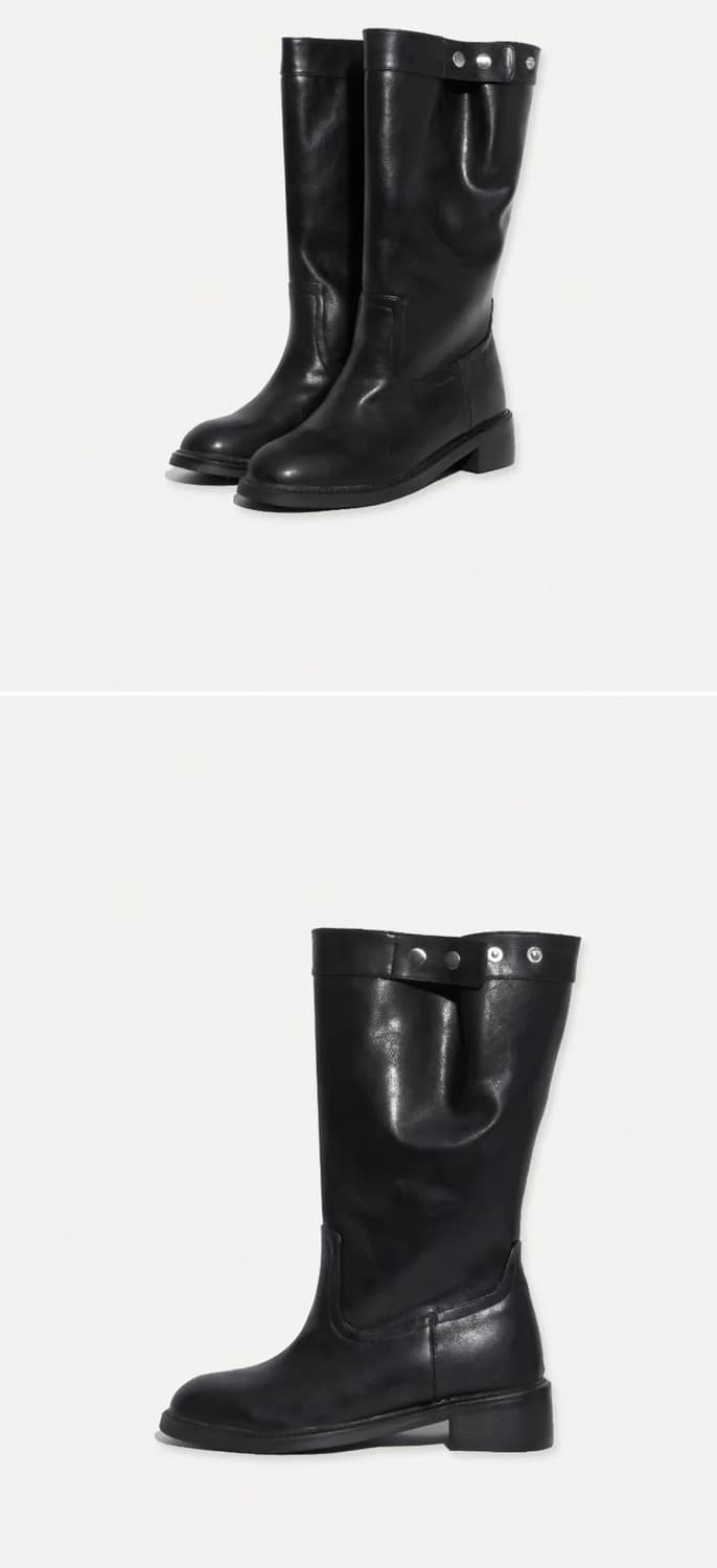 코모레비뮤지엄 핸드메이드 블랙 부츠 상품이미지6