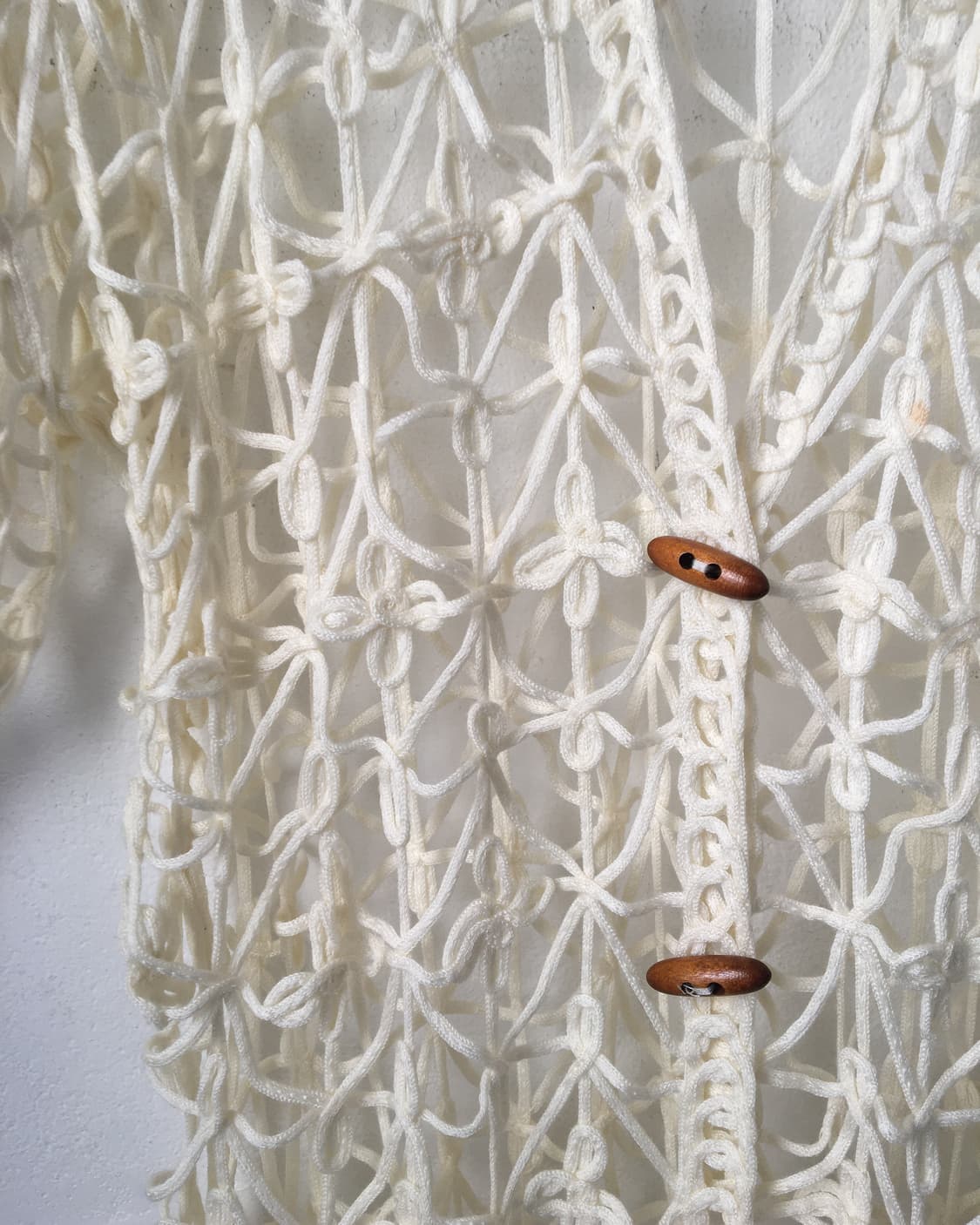 Duffel button net cardigan 상품이미지5