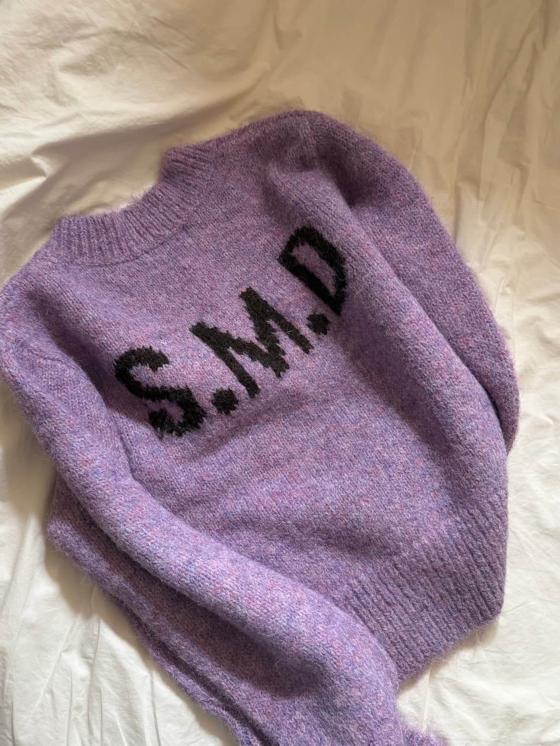 스무드무드 S.M.D V Neck Knit Purple 상품이미지4