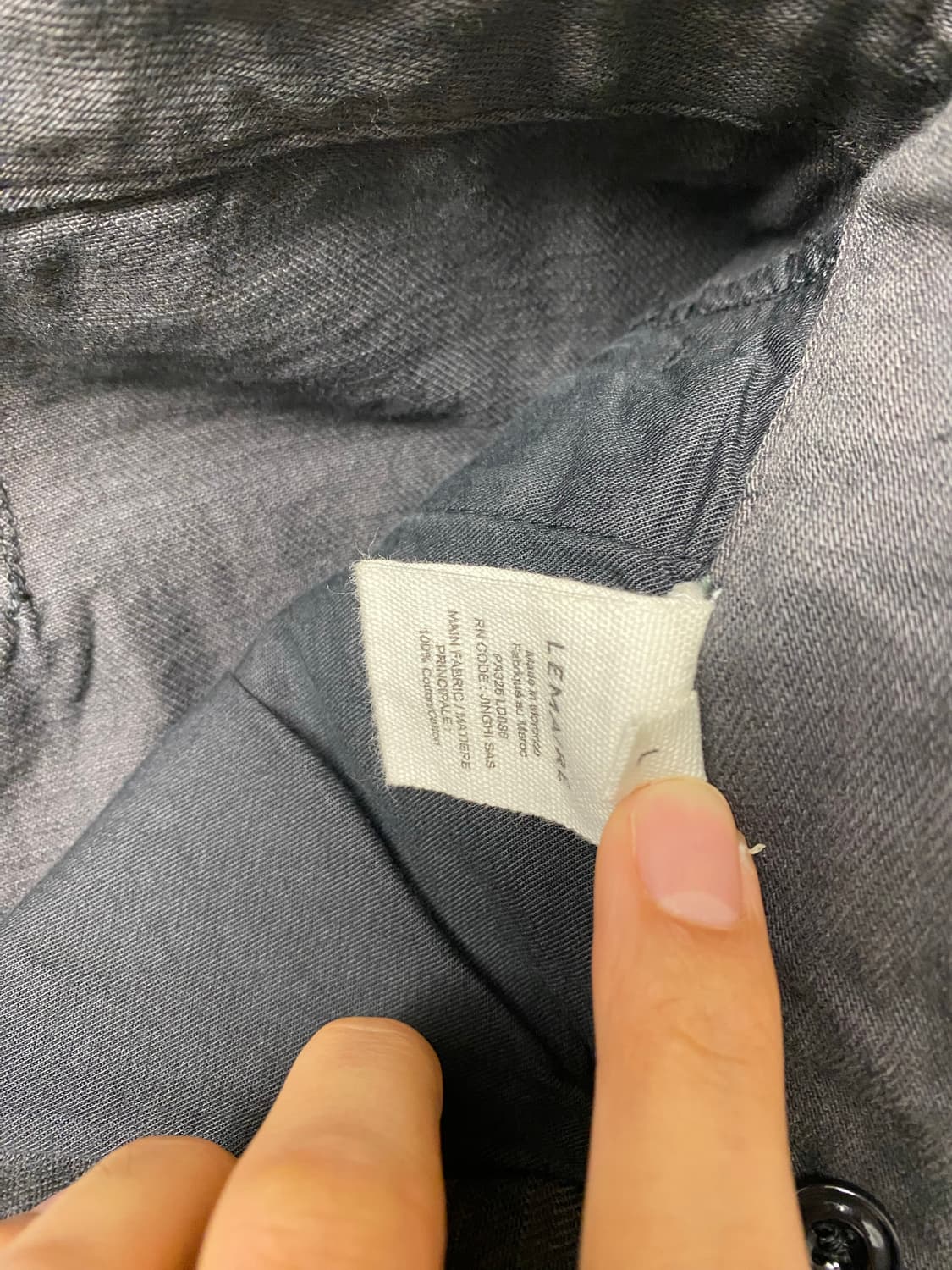 [L] 르메르 트위스트 벨티드 팬츠 징크 zinc 판매합니다 상품이미지4