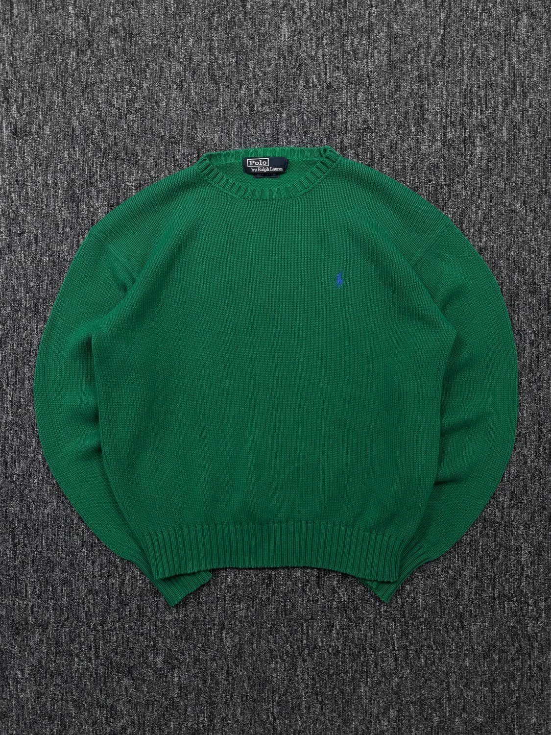 폴로 그린 코튼 니트 상품이미지4