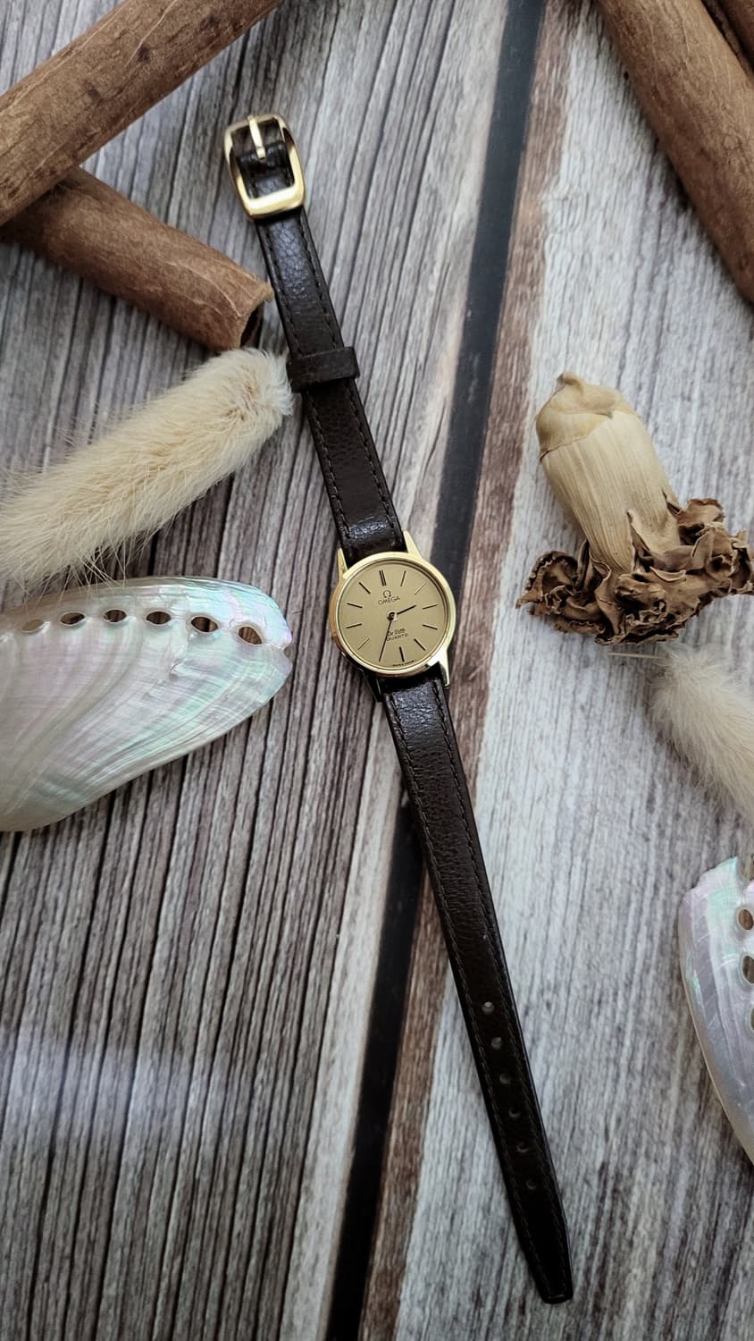 정품 오메가 드빌 라운드 푸쉬 쿼츠시계 [정품박스,밴드포함] 상품이미지7