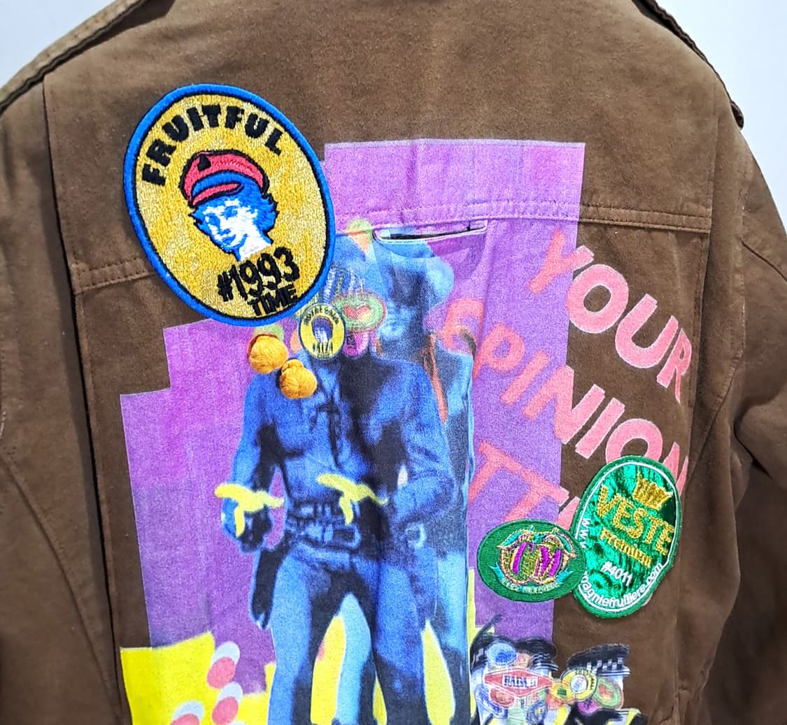 (여성) 타임 패치 페인팅 야상자켓 F B112 상품이미지5