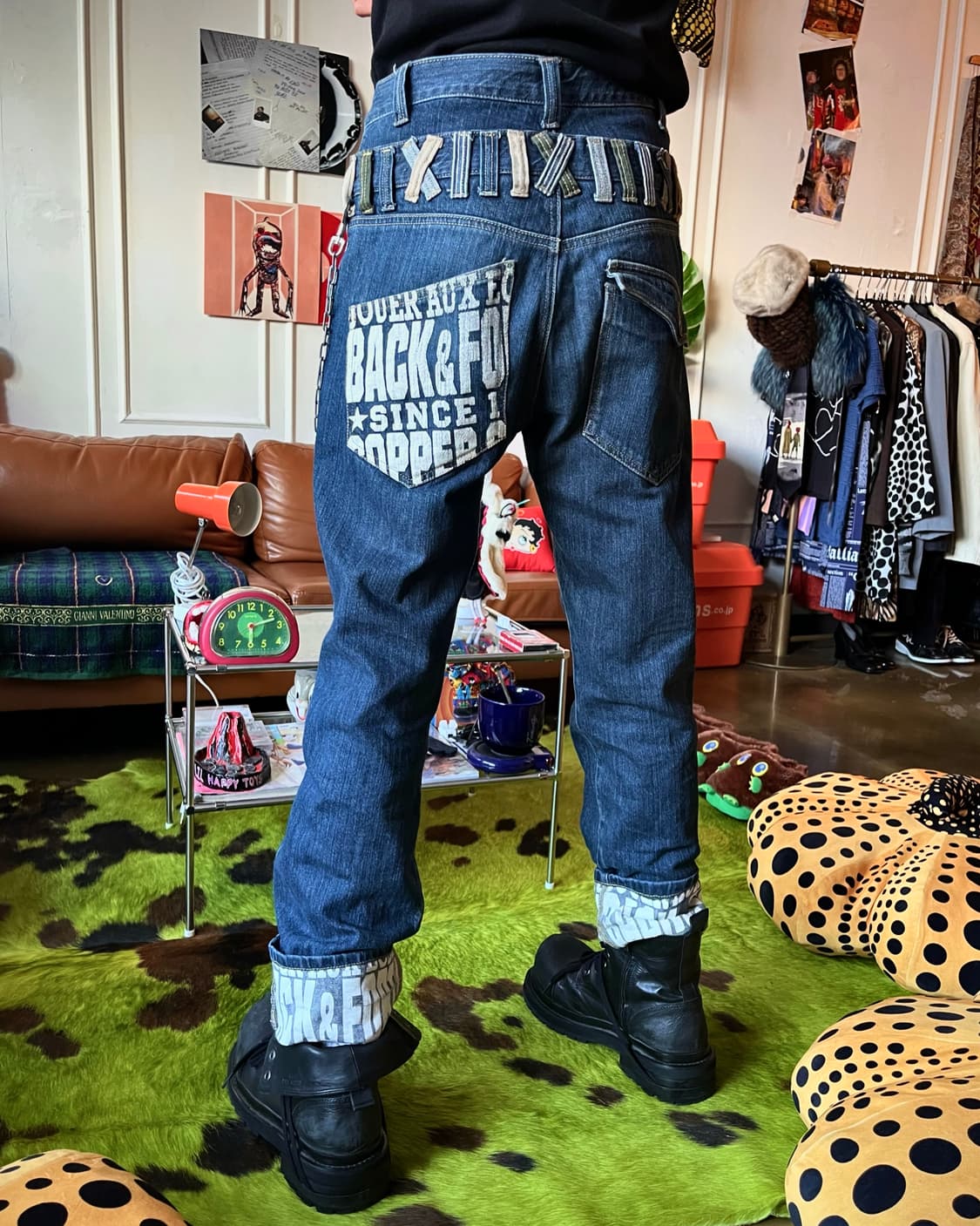 90-00s Jpn Vintage Double Waist Denim 상품이미지4