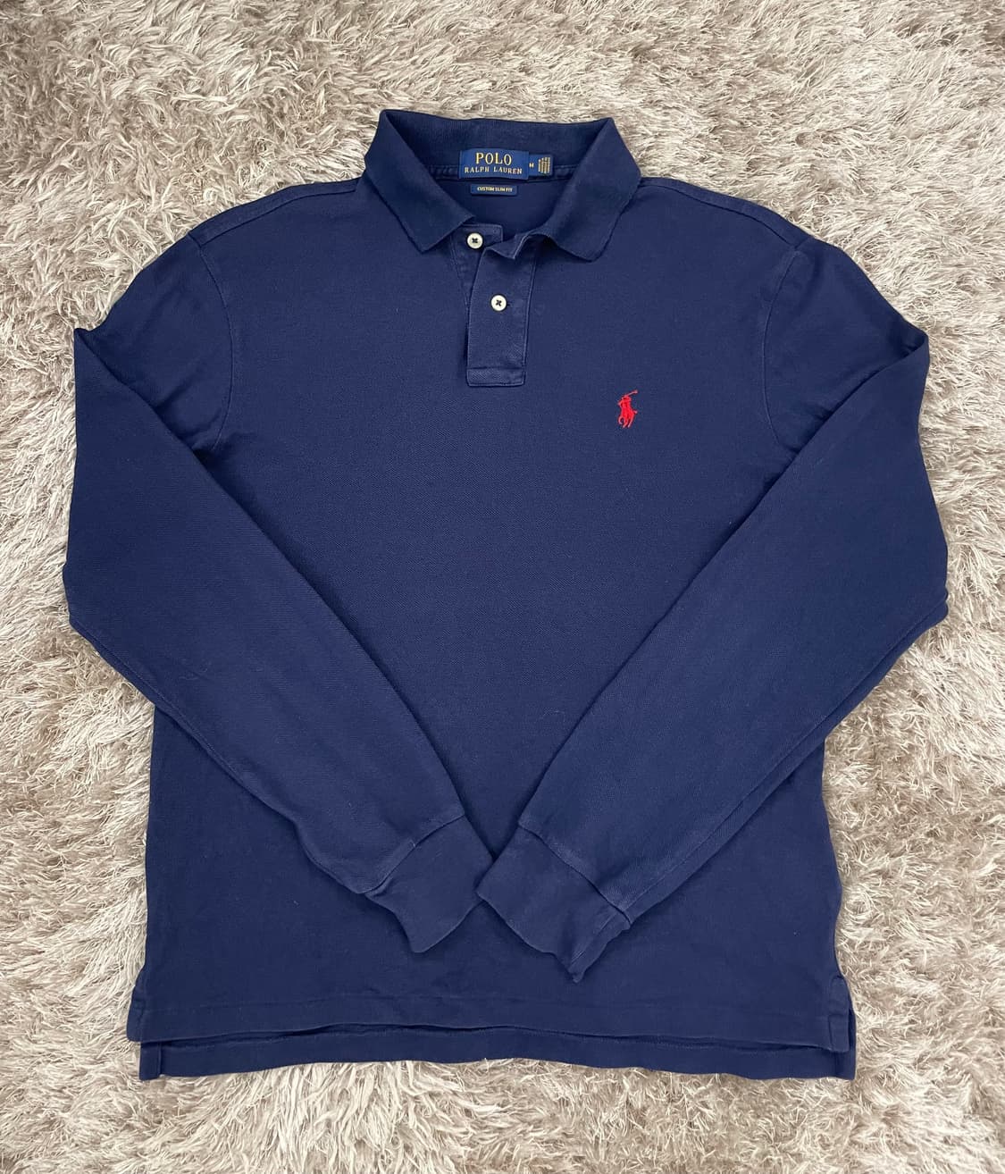 정품 폴로 긴팔 카라티 M(95) 상품이미지2