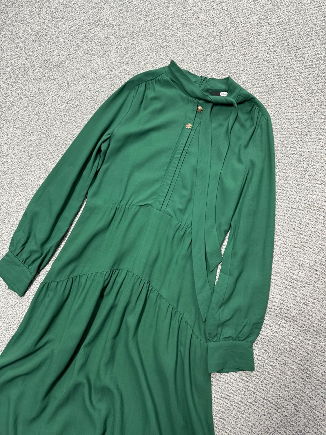 듀엘 리본 롱 원피스 55-66 상품이미지4