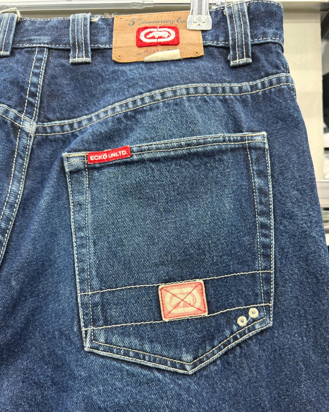 에코 Ecko Unltd 00s 인디고 힙합 데님 팬츠 상품이미지9