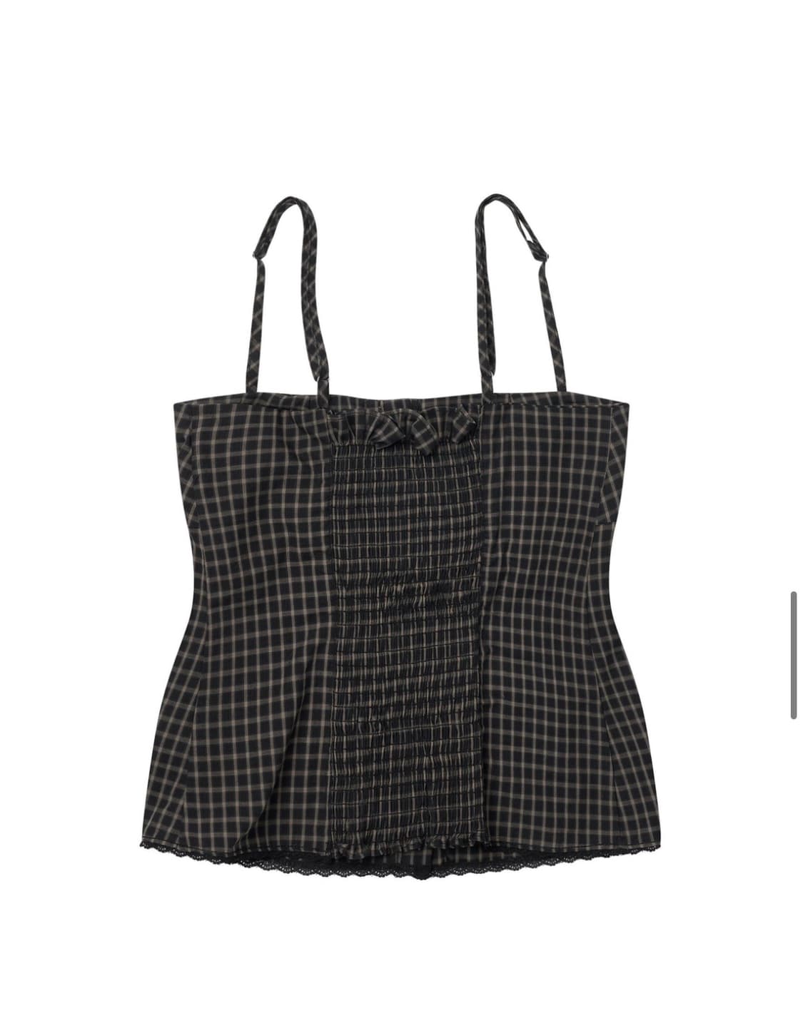 Afewcomments Laced bustier top black 상품이미지4