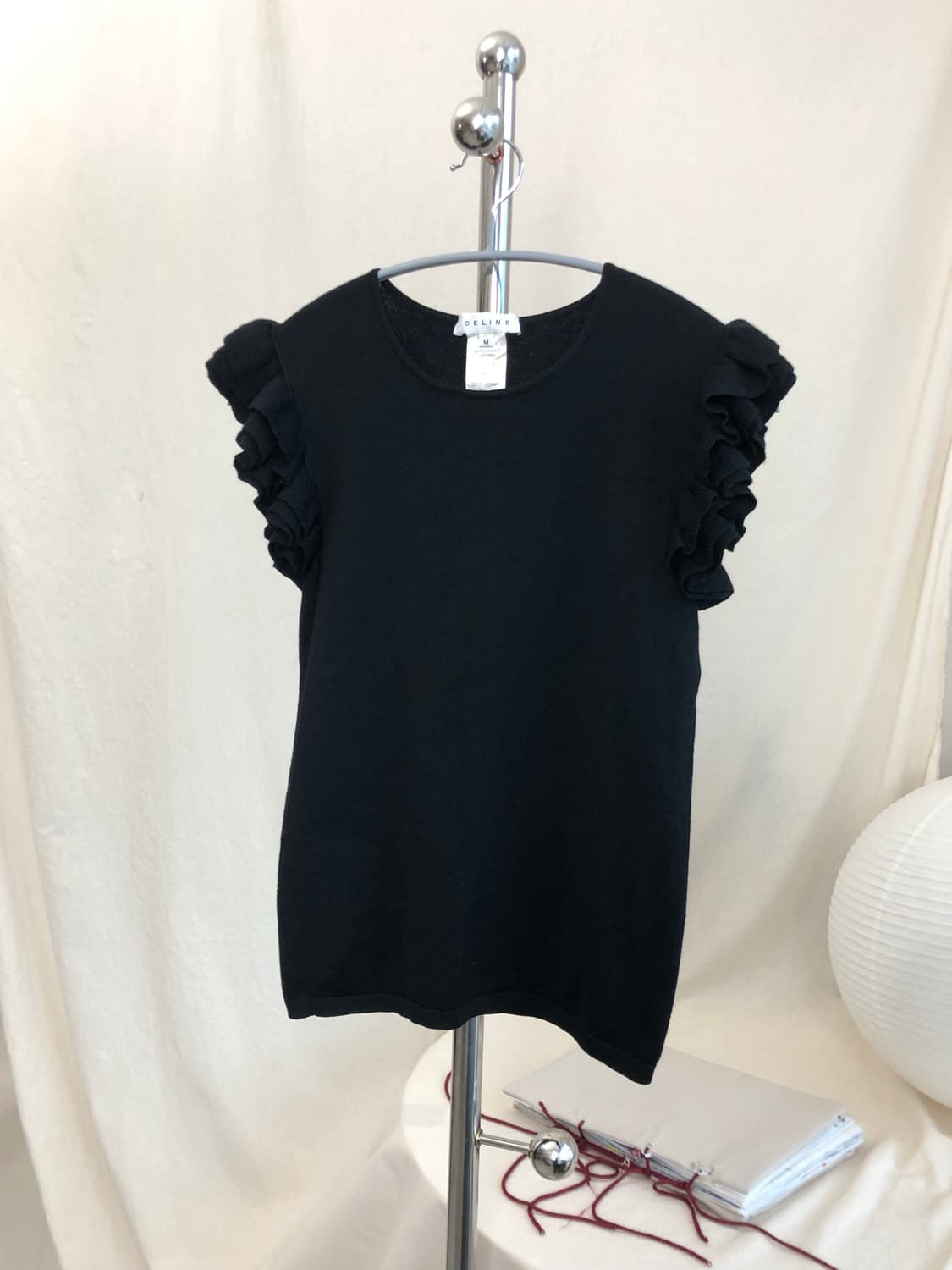 Celine Frill Knit Top (Made in Italy) 상품이미지3