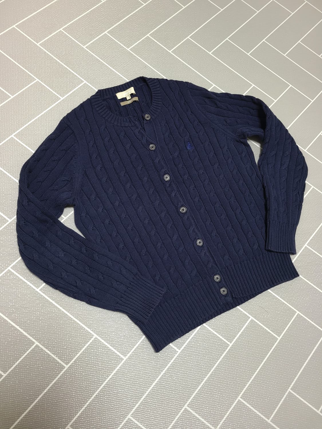 빈폴 레이디스 케이블 라운드넥 가디건 M 상품이미지1