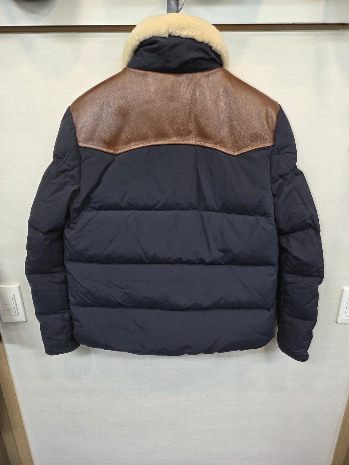 펜필드 락울 양털 소가죽 덕다운 패딩 L 상품이미지2