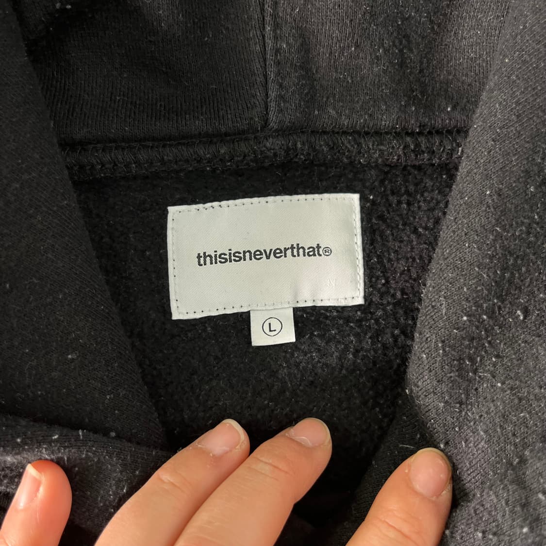 100 디스이즈네버댓 빅로고 후드티 상품이미지3