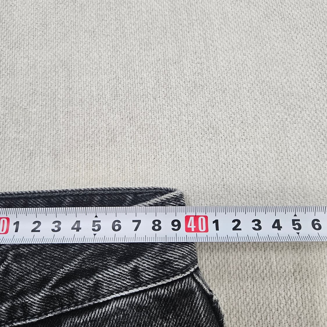 31 모드나인 블랙 동청 워싱 데님팬츠 0625Y 상품이미지6