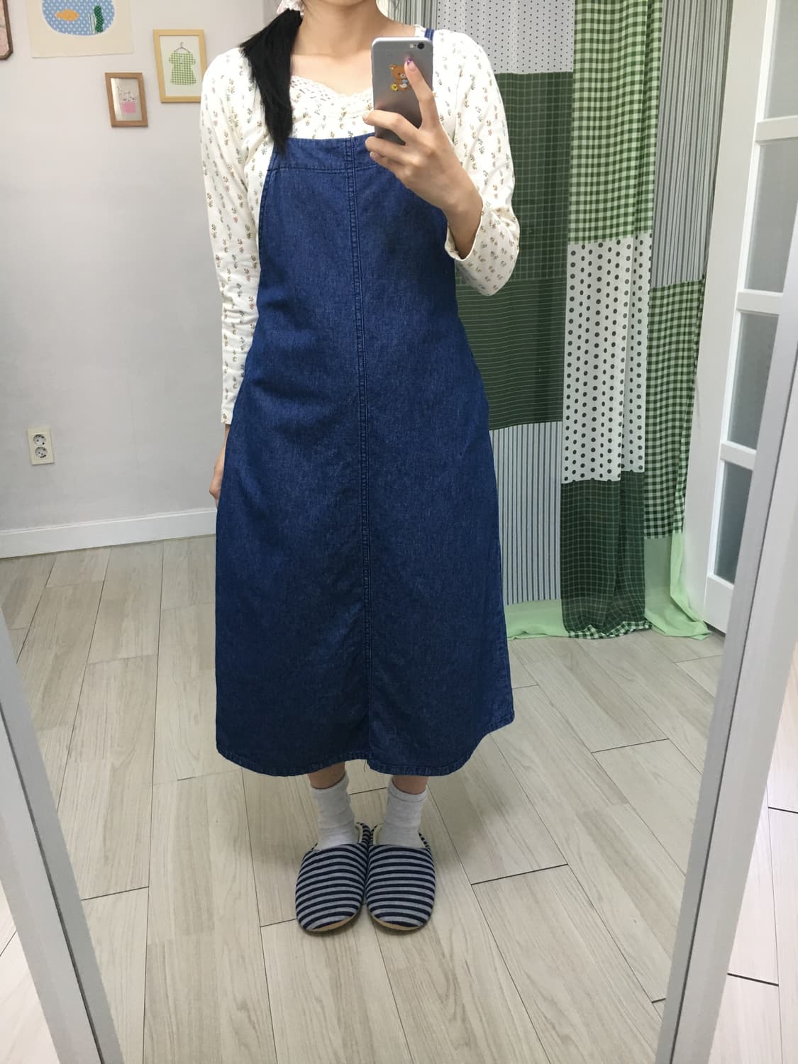 데님 롱 원피스 상품이미지8