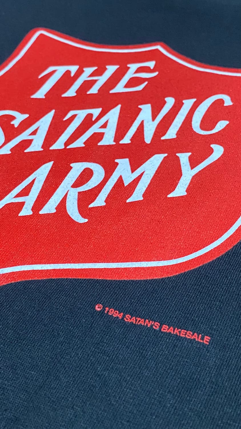 빈티지 90s 마릴린맨슨 사타닉아미 티셔츠 XXL 2XL 상품이미지4