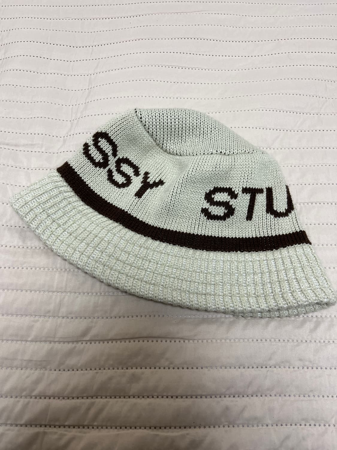 [L/XL] 스투시 자카드 니트 버킷햇 상품이미지1