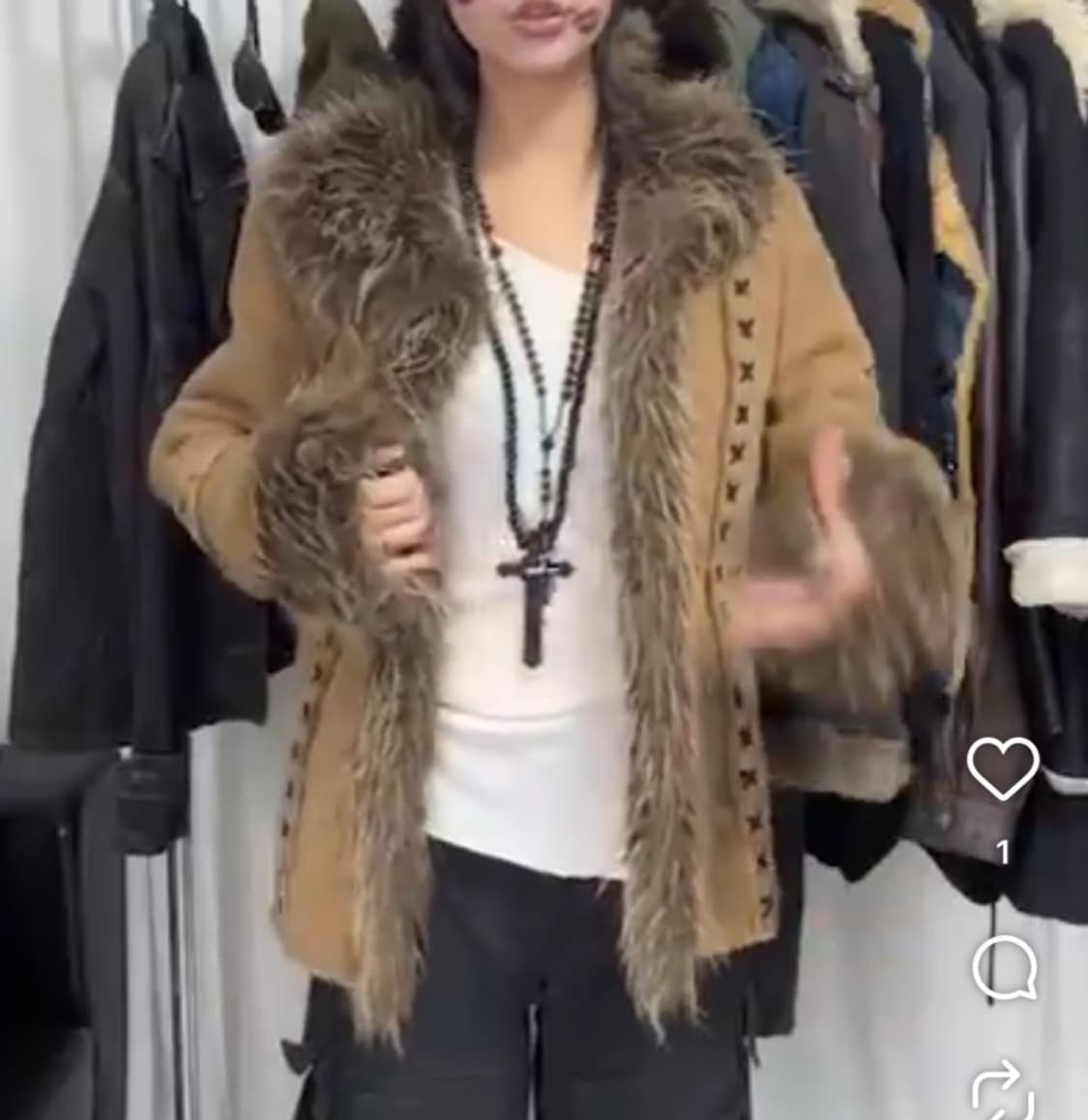 노드네피아 퍼자켓 웨스턴 y2k 상품이미지1