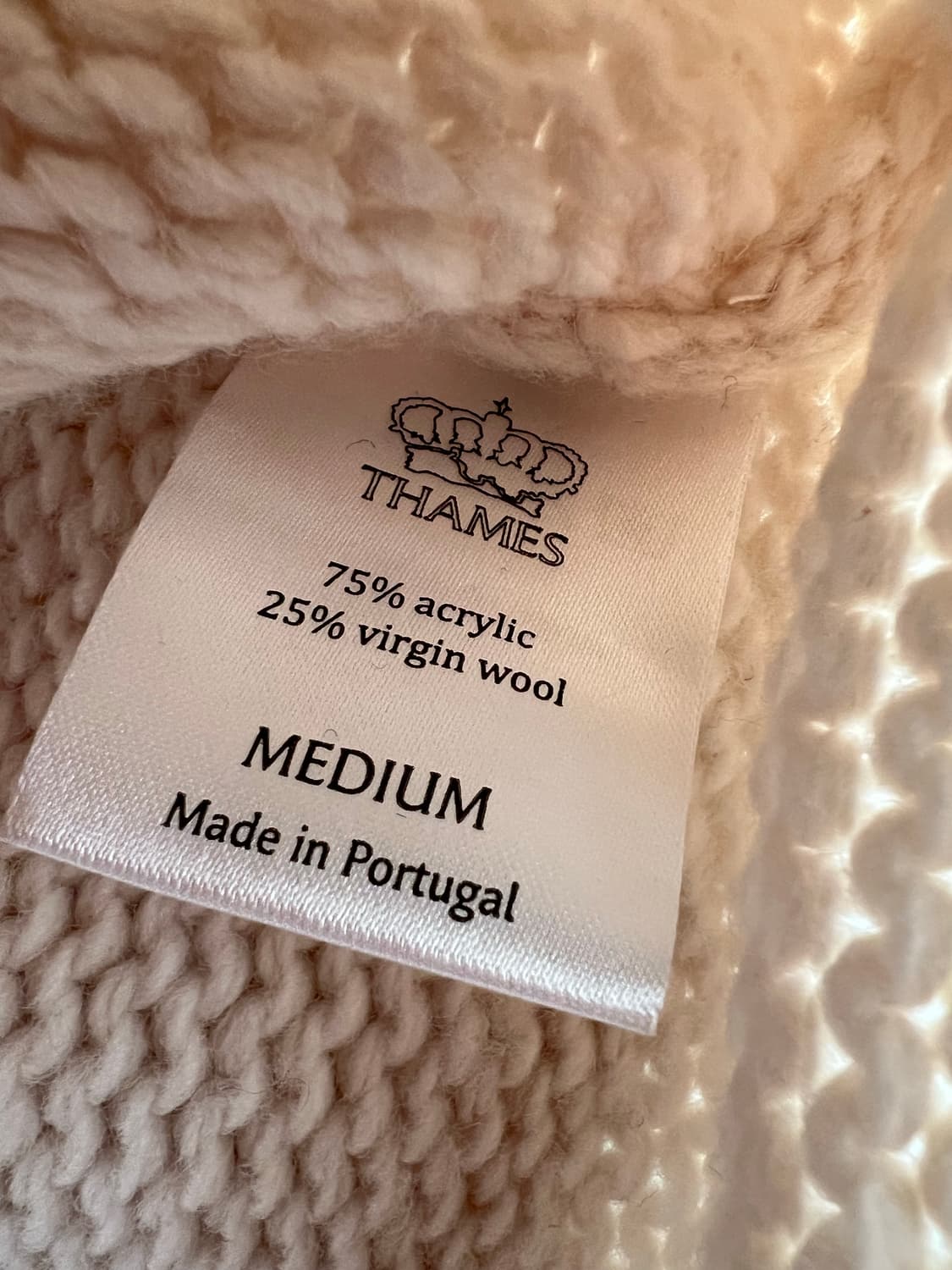 팔라스출신 디자이너 브랜드 THAMES 템즈 브이넥니트 M 판매 상품이미지5