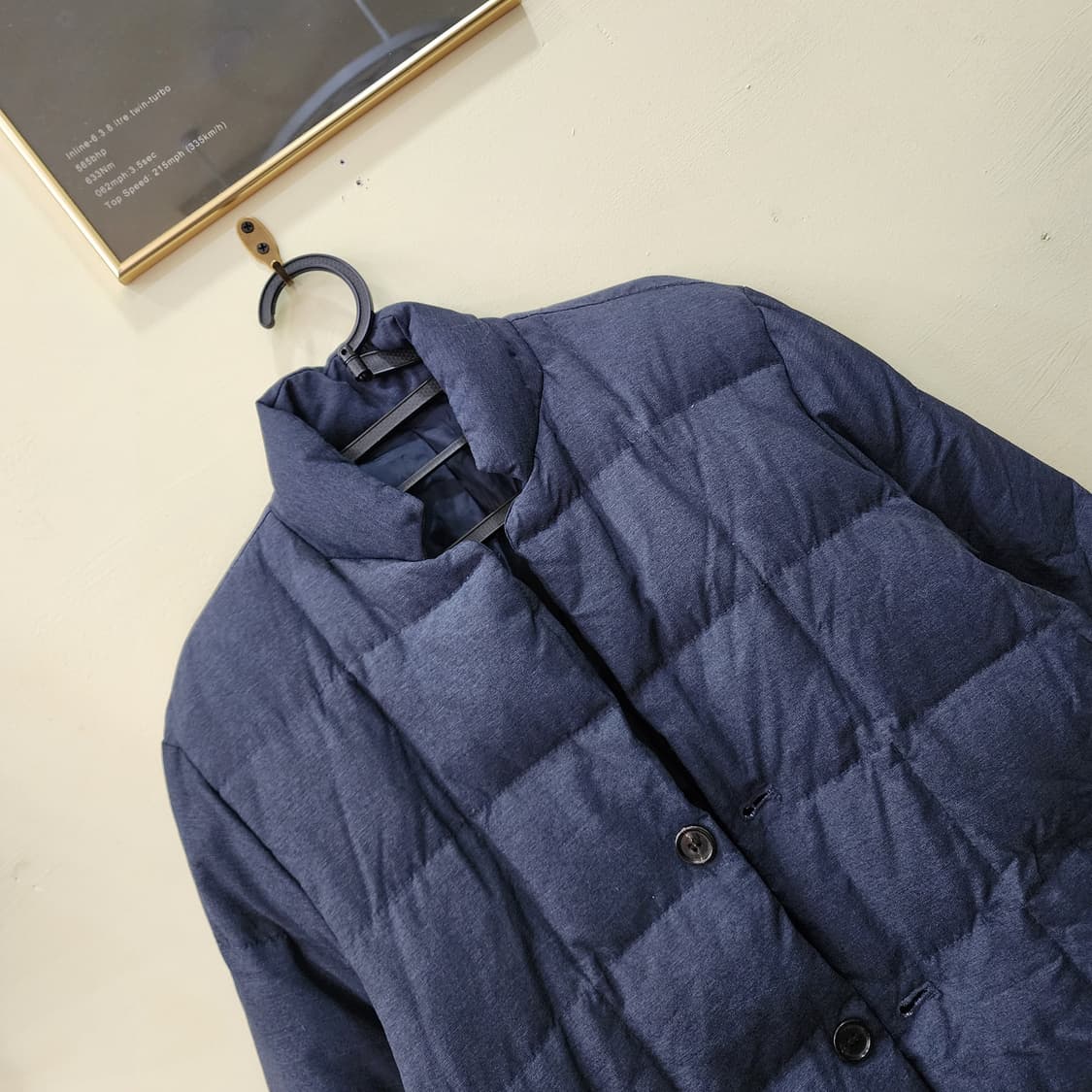 [100] 컨셉츠원 다운 롱 패딩 코트 (네이비) 상품이미지2