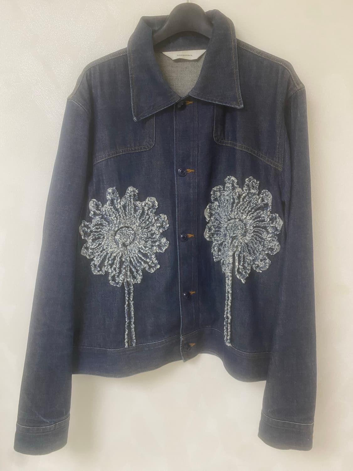 Sasquatchfabrix flower denim jacket  (L) 상품이미지1