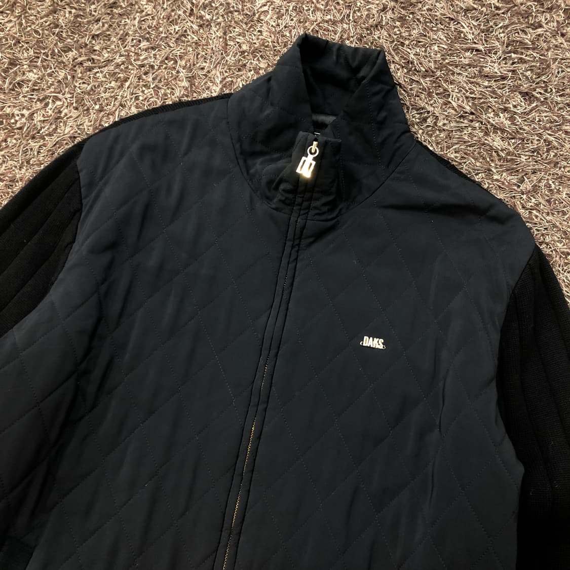 100 닥스 퀄팅 울 니트집업자켓 상품이미지2