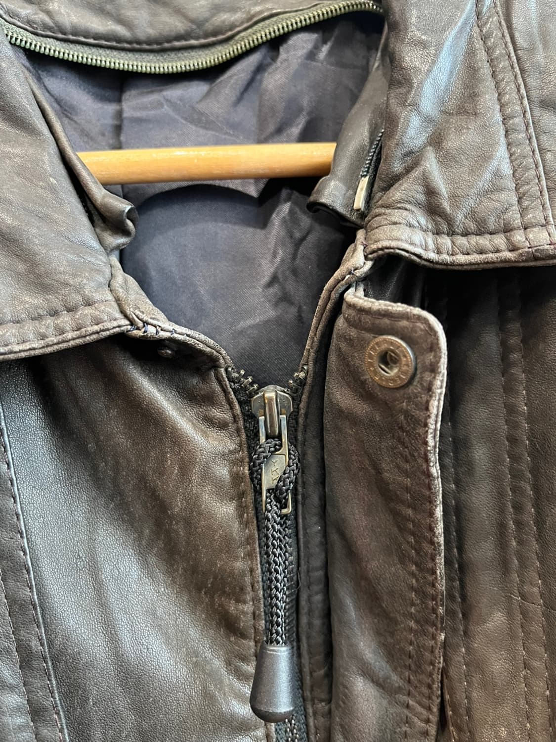 Vanelli 레더 봄버자켓  상품이미지7