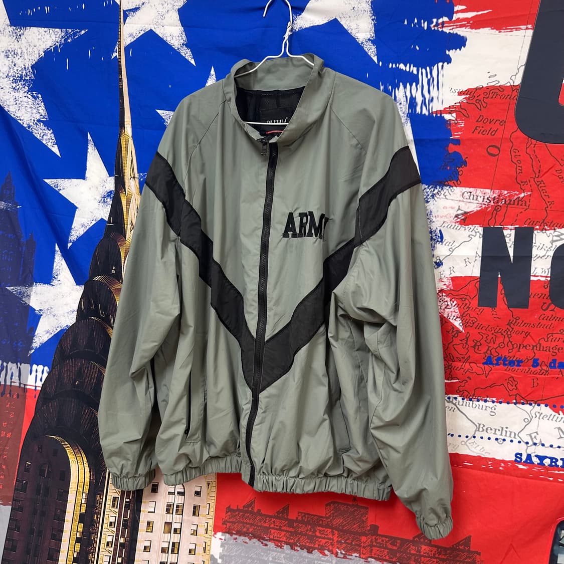 s급 빈티지 Army 공군 오버핏 바람막이XL105 상품이미지2