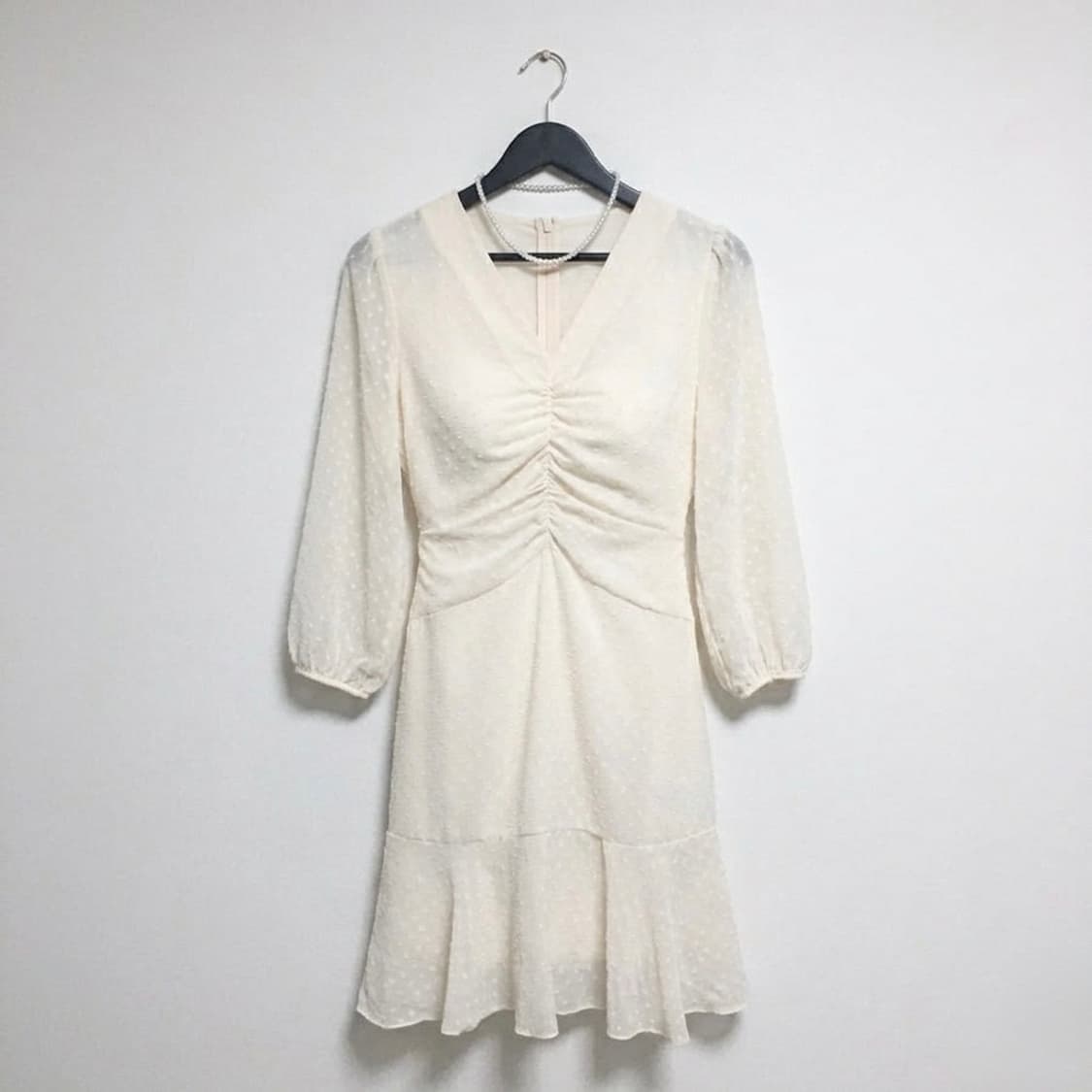 아이보리 사롱 7부 원피스 상품이미지3