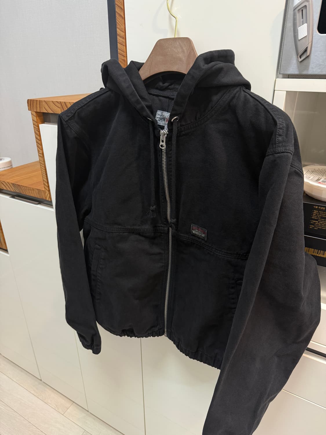 스투시 언라인드 캔버스 워크 자켓 블랙 M사이즈 판매합니다 ! 상품이미지2