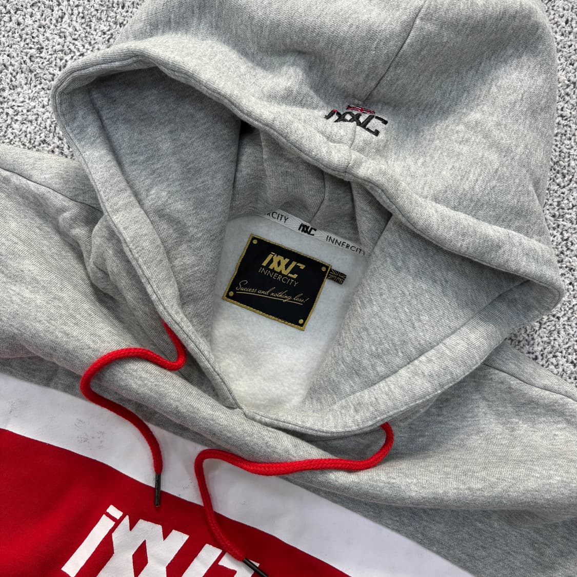 XL 이너씨티 배색 후드 티셔츠 긴팔티 0304J 상품이미지2