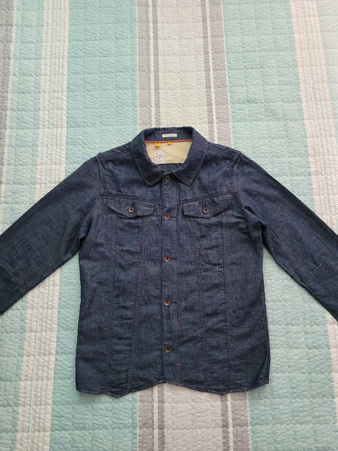 지스타로 Gstarraw. 에센셜 밀리터리 데님셔츠. 95-100사이즈 상품이미지4