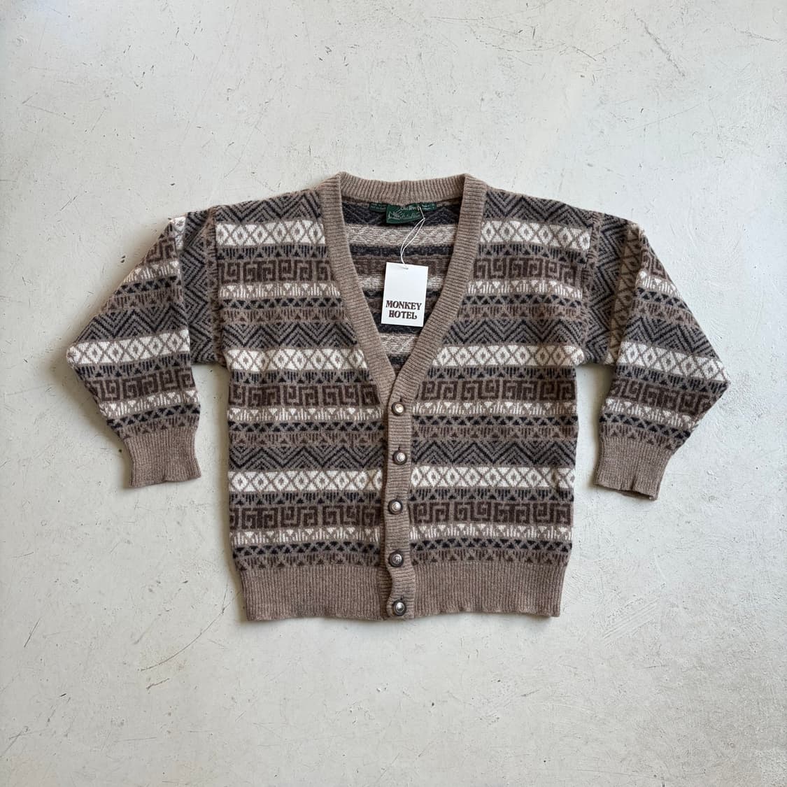 90s Old Rive 빈티지 울 가디건 L 상품이미지1