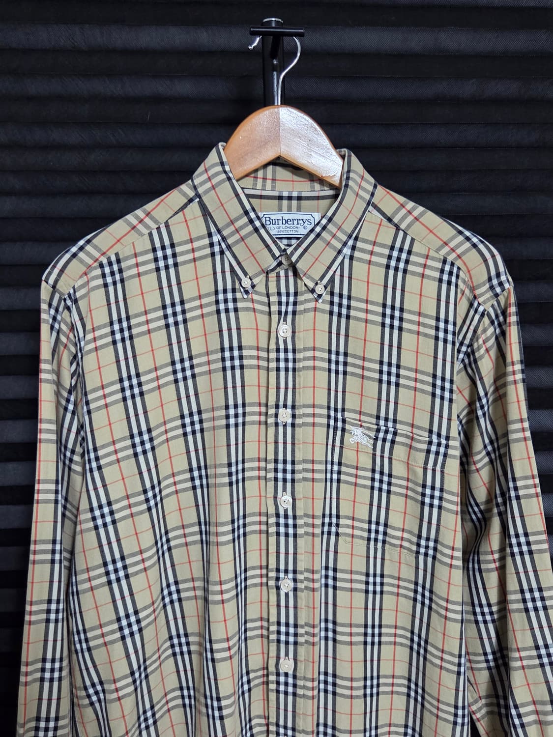 (정품) [버버리] 빈티지 노바체크 버튼다운 롱슬리브 셔츠 | 00217 상품이미지2