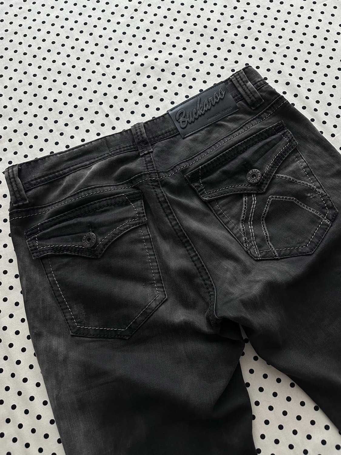 버커루 흑청 데님팬츠 상품이미지5