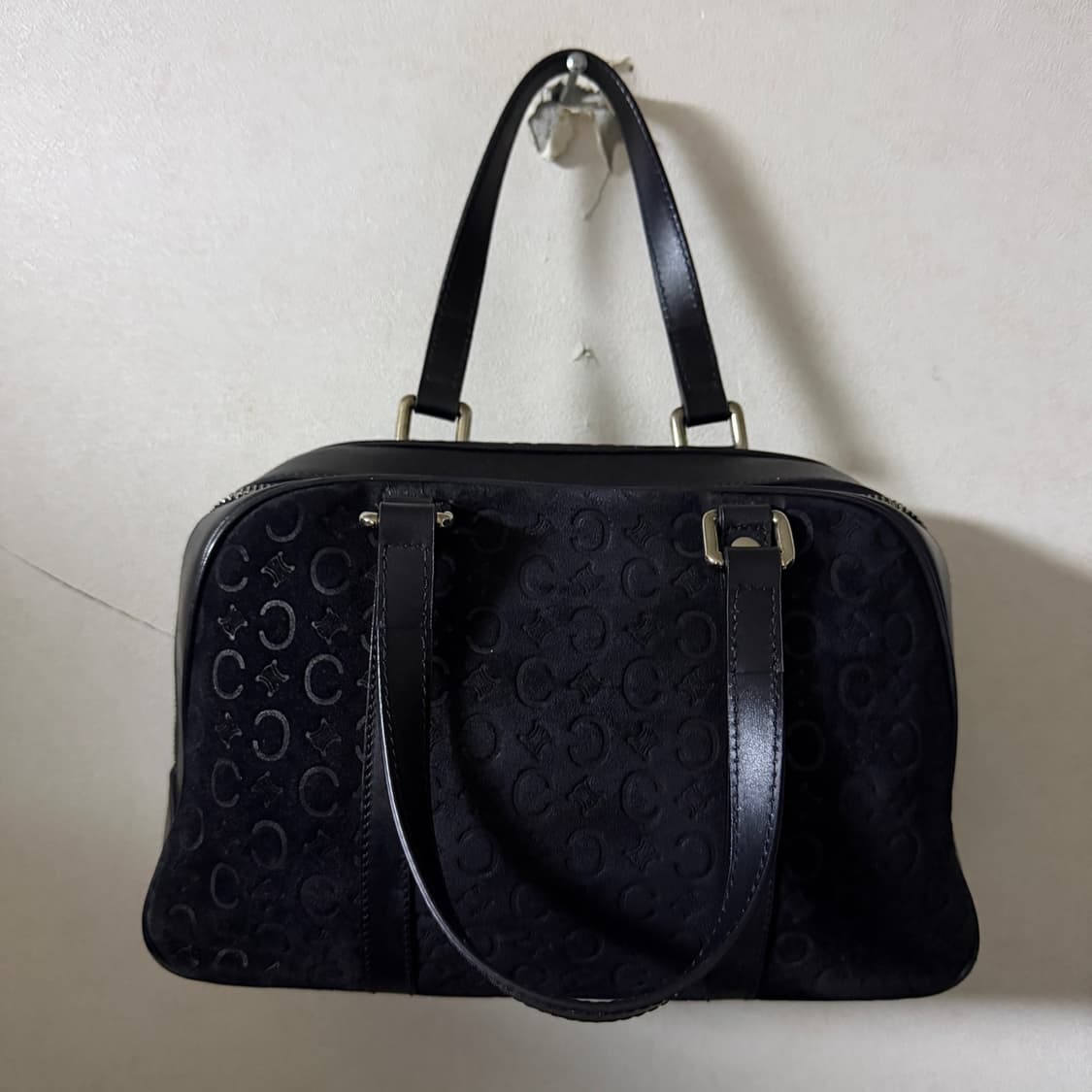 빈티지 셀린느 마카담 스웨이드 토트백 상품이미지6